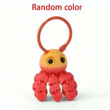 1pc/3pcs 3D Printed Ocean Animal Series Keychain, Creative Octopus Keyring Pendant Bag Charm Car Key Chain, Gift For Friends Birthday, Holiday, Daily