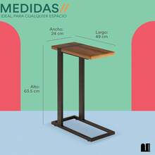 MUBSON Mesa Auxiliar Minimalista para Sofa o Sillon de Madera.Mesa Lateral Boreal para Café, Control de TV, etc.Mesa de Centro para Sala con Altura de 63.Desayunador.Mesa de café - 1 - Ver 6