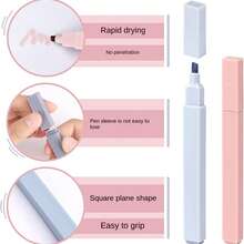 12支装Morandi彩色软头荧光笔套装。容量大，不渗墨。这些彩色笔可用作荧光笔、手账涂鸦笔和水彩笔。它们是男孩女孩的学习用品，适合日常记笔记、绘画和手工制作。作为返校季必备用品，它们是学生、教师、上班族和其他人群的理想之选。 - 螢光筆 - 查看 9