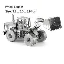 3d Metal Puzzle Assembly Model, Diy Stainless Steel Interlocking Construction Vehicle Model Set With 6 Different Vehicle Designs, Including Road Roller, Excavator, Bulldozer, And More. No Glue Needed. Ideal For Birthday Gift.,Wood Ship Model Building,Construction Set,Building Puzzles - Multicolor - View 10