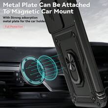 Metal Plate Can Be Attached To Magnetic Car Mount Basic Phone Case - Multicolor - View 4