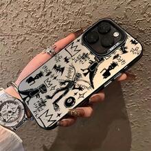 Fashion Basquiat Arts Phone Case Compatible With For Iphone 16, 15, 14, 13, 12, 11 Pro Max, X, XR, XS Max, 8, And 12 Plus, Featuring A Shockproof Matte Back. . Christmas Accessories. The Perfect Gift For Halloween, Christmas, And Thanksgiving, Suitable For Boyfriends And Girlfriends, Holiday GiftsThe Perfect Gift For Halloween, Christmas, And Thanksgiving, Suitable For Boyfriends And Girlfriends, Holiday Gifts - 混合顏色 1 - 查看 2