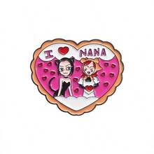 1 件/套 NANA 卡通女孩胸针、万圣节徽章、服装背包装饰、配饰、金属翻领别针、包徽章、朋友礼物衣服别针有趣可爱的教师礼物万圣节配饰教师节珠宝服装配饰包饰办公室配饰圣诞节 - 彩色 - 查看 5