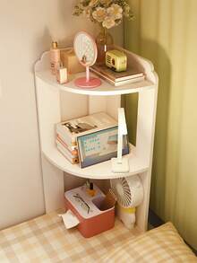 1 件转角书桌收纳架，垂直床边储物架，多功能宿舍角落架，稳定的床头柜架