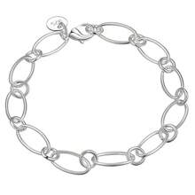 1pc Handmade 925 Silver Plated Bracelet, Unique Korean Indie Design