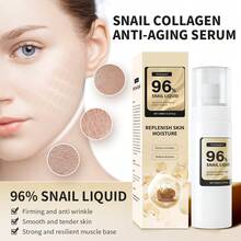 Máscara de Limpeza Suave com Colágeno e Extrato de Açafrão + Essência de Caracol, Hidratante, Nutritiva, Cuidados para Pele Macia