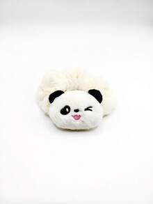 Autumn/Winter New Cute Panda Shaped Scrunchie Hair Ties Lovely Cartoon Hair Rope Ponytail Bun Hair Accessories, Casual & Elegant Street Style Hair Ties, Suitable For Spring, Summer, Autumn & Winter Ponytail Holders