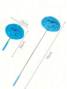 1 件超大长柄超细纤维吊扇除尘器 - 防尘，适合女士清洁和卫生可重复使用，伸缩杆除尘刷用于天花板和吊扇清洁，可机洗，易于清洁的刷子 - 可拆卸头，适用于房车和家庭使用，可清洗和可拆卸头 - 彩色 - 查看 5