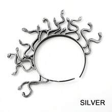 Cerchietto per capelli con serpenti Medusa, copricapo da dea greca con un corpo di serpente realistico, design regolabile e comodo, adatto come accessorio per capelli per feste di Ognissanti, ruoli, feste a tema - accessori di abbigliamento da donna, balli in maschera, appassionati di ruoli, oggetti di scena