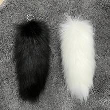 1 pezzo Nuovo ciondolo a forma di coda di lupo/volpe finta 2025, portachiavi in peluche, decorazione a pupazzo cartoni animati per zaino, borsa, chiavi dell'auto, regalo perfetto per compleanno, Ognissanti, Natale - Ragazzi e Ragazze - Multicolore - Visualizzare 5