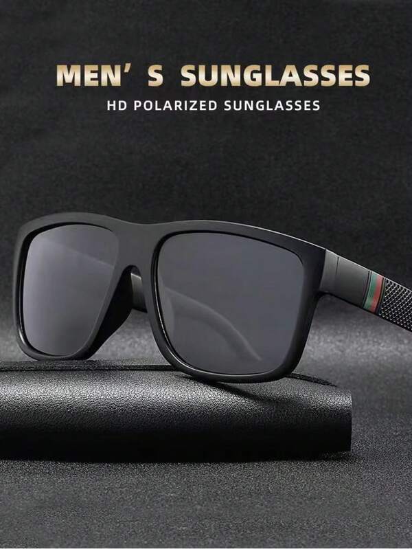 Nuevas gafas de sol de conducción de moda retro para hombres, marco grande para uso casual y deportivo al aire libre