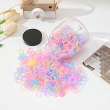 1000 piezas Scrunchies con estilo Y2K de lunares, lazos elásticos de tamaño mini, accesorios elegantes, versátiles, lindos y de moda para uso diario, casual, fiesta, viajes, adecuados para peinados, lavado de cara y baño, maquillaje, combinación de ropa, sujetadores de coleta, bandas elásticas para el cabello, diademas