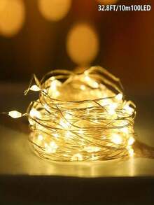 1PC LED Battery Box Copper Light String, Battery Powered, Suitable For Parties, Birthdays, Valentine's Day, Weddings, Anniversaries, Halloween, Christmas, Easter Decorative Atmosphere LED Light String Christmas Decoration XMAS Decor Christmas Tree Gift Decor Thanksgiving Wedding Home Decor Home Decor Fall Decor Autumn Decor Birthday Decorations For Gifts Party Supplies Indoor Outdoor Garden Holiday Festival Decor Halloween Decor Wall Decor Halloween Ornaments