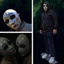 1PC Scary Purge Mask For Halloween: Realistic Full Face Killer Cosplay For Adult Masquerade Party For 18-48 Year Olds