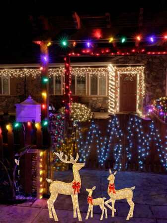 3pcs Penguin Christmas Decorations, Acrylic Penguin Christmas Decorations Suitable For Porch, Lawn, Yard, Outdoor Decoration, Penguin Garden Stakes