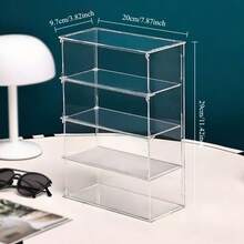 1pc Transparent 4WD Car Model Display Stand, 4/5/6 Tier Sunglasses Organizer, Makeup Organizer, Ideal For Hobbyists And Home Storage, Durable Structure Design, Back To School Or Holiday Gift