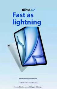 Brand new, authentic Apple iPad Air 2025 model with M3 chip, Liquid Retina display, 4K video, WiFi version - 銀色 - 查看 4