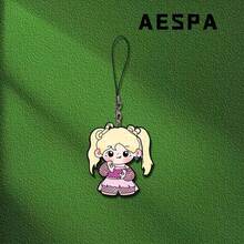 Aespa Cartoon Pendant Phone Strap, Aespa Cute Chibi Keychain, Kpop Backpack Pendant Keychain - Multicolor - View 4