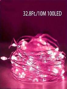 1PC LED Battery Box Copper Light String, Battery Powered, Suitable For Parties, Birthdays, Valentine's Day, Weddings, Anniversaries, Halloween, Christmas, Easter Decorative Atmosphere LED Light String Christmas Decoration XMAS Decor Christmas Tree Gift Decor Thanksgiving Wedding Home Decor Home Decor Fall Decor Autumn Decor Birthday Decorations For Gifts Party Supplies Indoor Outdoor Garden Holiday Festival Decor Halloween Decor Wall Decor Halloween Ornaments