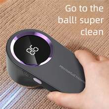 OBOVAY Travel Hairball Remover - Portable Electric Shaver, Suitable For Clothes And Socks, 500mAh Rechargeable Lithium Battery, USB Charging, Plastic Material, With Battery Level Display, Convenient To Carry And Reuse, Suitable For Family And Business Travel, Perfect For Personal Beauty And Dry Cleaning Needs, An Excellent Gift For Christmas