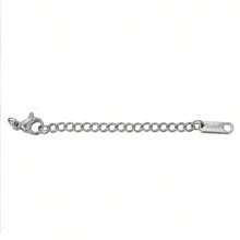 10pcs Stainless Steel Extra Long Tail Lobster Clasp Connectors, DIY Jewelry Making Bracelet Necklace Extension Chain Accessories