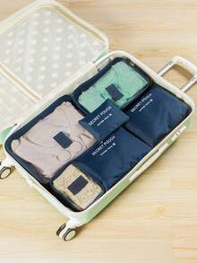 6/1 Set Travel Organizer Bag, Includes: PVC Toiletry Bag, Cosmetic Bag, Shoe Bag, Makeup Bag, Cosmetic Box, Clothes Organizer Bags, Fragrance Box, Lingerie Bag, Garment Bag, Foldable Underwear & Sock Organizer, Handbag, Electronics Pouch, Wardrobe Bags, Storage Bags, Travel Accessories Bag For School School Accessories School Stuff Travel Bag Luggage Bag For Travel For Business For Vacation Holiday Large Capacity Portable Multifunction Travel Duffel Bag Unisex Weekender Bags