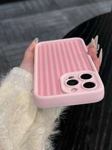 粉色竖条纹 TPU 防震全覆盖保护壳适用于 Apple 7 Plus/8 Plus/16/16 Plus/16 Pro/16 Pro Max/XR/XS Max/11/11 Pro/11 Pro Max/12/12 Pro/12 Pro Max/13/13 Pro/13 Pro Max/14/14 Pro/14 Plus/14 Pro Max/15/15 Pro/15 Plus/15 Pro Max，时尚新款手机壳 - 彩色 - 查看 4