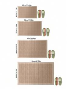 1pc Minimalist Design Bath Mat, Silica Gel Non-Slip Bottom Floor Mat, Bathroom Mat, Easy To Clean, Kitchen Carpet, Doormat, Machine Washable Durable, Bathroom Rug, Doormat, Small Rug, Carpet, Mat, Home Decor, Outdoor Mat, Area Rug, Bedroom Rug, Washable Carpet