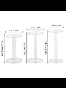 Suport de depozitare/afișaj acrilic. Articole decorative excelente pentru casă. Poate fi așezat pe birou în dormitor/bucătărie/sufragerie/baie. Poate expune articole precum parfumuri, bijuterii, ceasuri, jucării și păpuși. Cadouri de Crăciun.