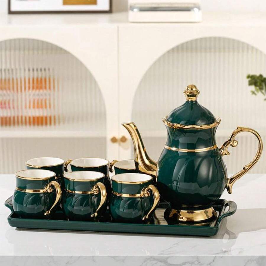 Juegos de vajilla de té - Verde oscuro - Ver 1
