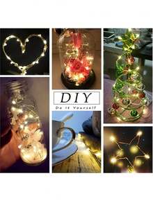 1PC LED Battery Box Copper Light String, Battery Powered, Suitable For Parties, Birthdays, Valentine's Day, Weddings, Anniversaries, Halloween, Christmas, Easter Decorative Atmosphere LED Light String Christmas Decoration XMAS Decor Christmas Tree Gift Decor Thanksgiving Wedding Home Decor Home Decor Fall Decor Autumn Decor Birthday Decorations For Gifts Party Supplies Indoor Outdoor Garden Holiday Festival Decor Halloween Decor Wall Decor Halloween Ornaments