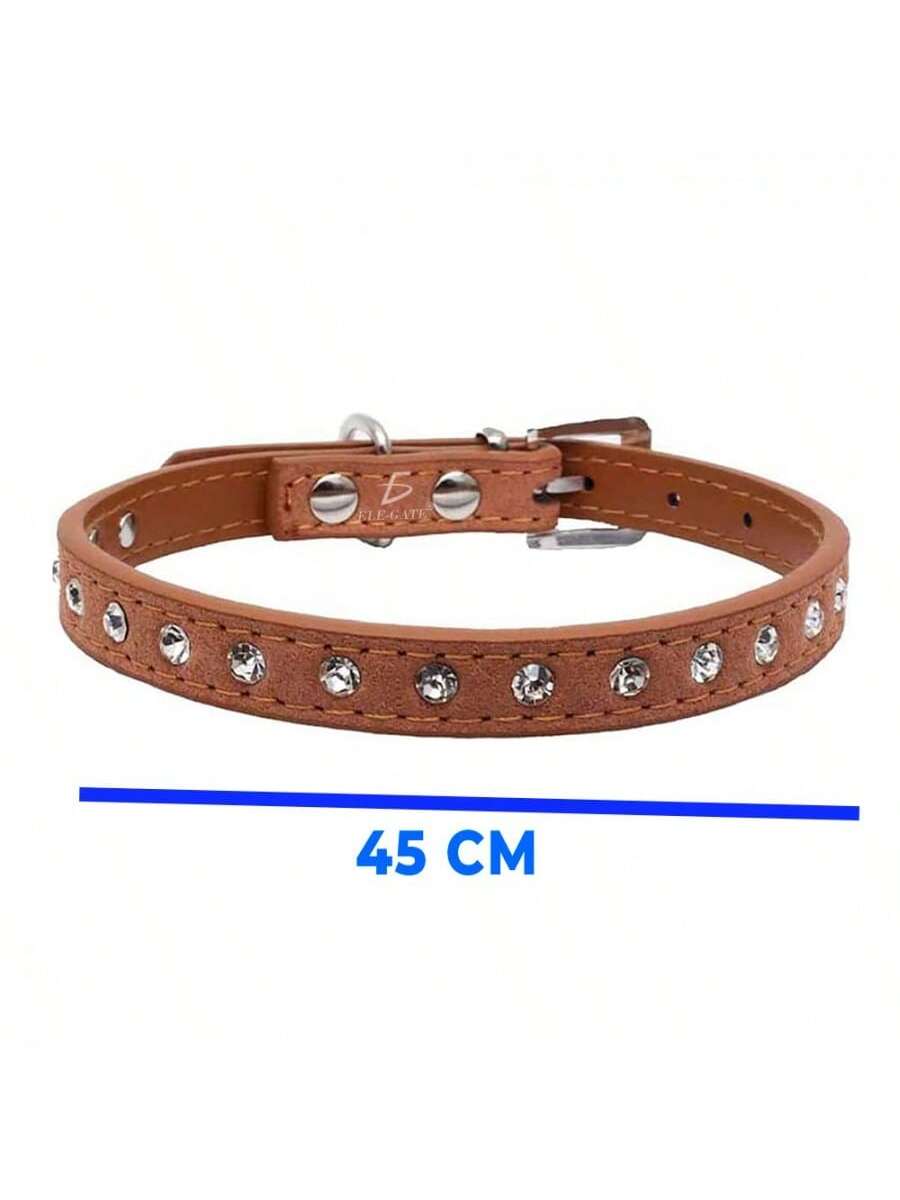 Collar para mascotas de cuero de vaca ajustable