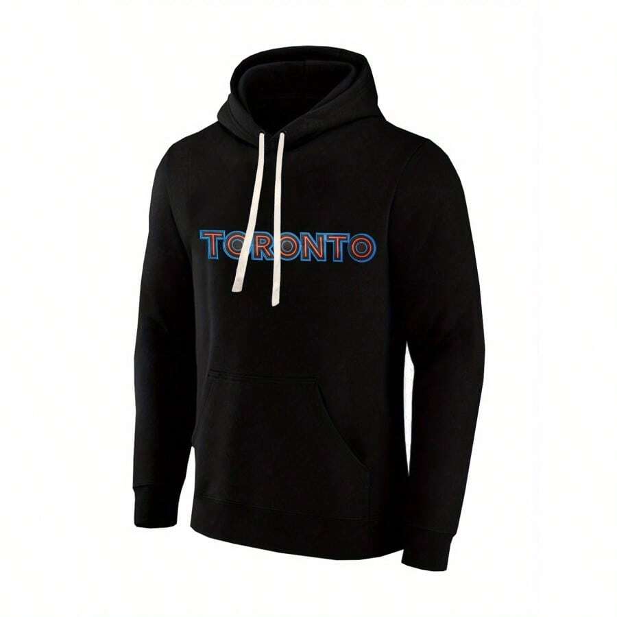 Men's Vintage Toronto #27 Hoodie - Loose Fit Pullover Sweatshirt With Back Number Emblem, Thick Non-Stretch Fabric For Sports & Everyday Casual - Christmas Gift For Him, Couples (Machine Washable), Streetwear Fashion, Sporty Design, Cozy Material, Hooded Sweater, Urban Streetwear