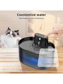 2.2升/74盎司无线自动猫咪饮水机，电池供电，带运动传感器 - 彩色 - 查看 5