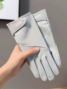 1 Pair Women's Warm Gloves, Windproof Waterproof Outdoor Sports Climbing Cycling Gloves, Thermal Lined For Autumn/Winter - View 4