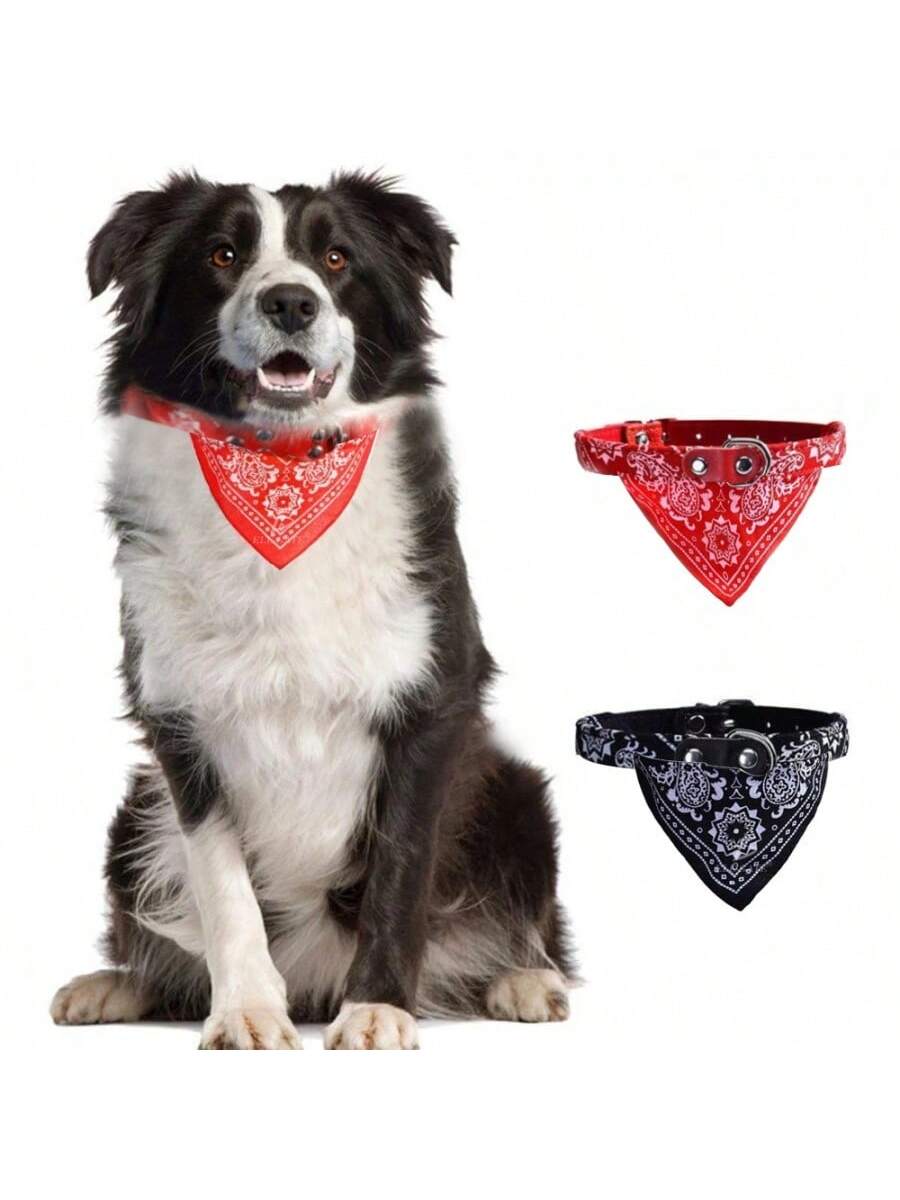 Elegante collar pañuelo para mascotas tamaño M