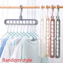 9-Hole Multi-Functional Foldable Space-Saving Plastic Rotating Hanger (Slight Surface Blemish, Does Not Affect Use)