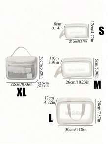 4pcs/Set Travel Organizer Bag, Cosmetic Bag, Waterproof Toiletry Bag, Makeup Brush Holder Bag, Hanging Toiletry Bag Summer Travel, Vacation Home Bathroom Decor Holiday Makeup Organizer Bathroom Accessories - Multicolor - View 6