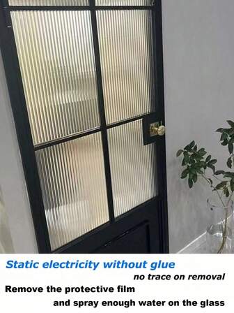 1 st Fönsterskyddsfilm frostat glas Fönsterfilm Statisk klamrande UV-blockering Avtagbart fönster klamrar sig fast ogenomskinliga fönsterklistermärken för hemmet