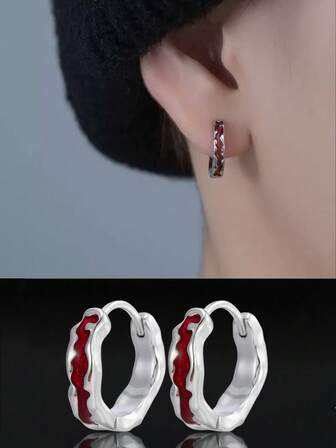 2 st gotiska örhängen med dödskalle, kopparfärgade, unisex, lämpliga för Halloween, jul, punkstil, vardagskläder, fest, present