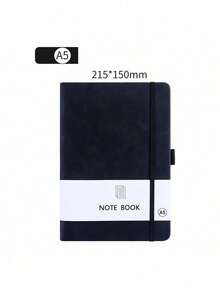 1pc A7 Lace-Up Notebook, A5 Skin-Feel Leather Student Diary Notebook, A6 Student Memo Daily Planner