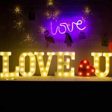 Letras LED y luces en relieve (luces 3D) - Blanco - Ver 2