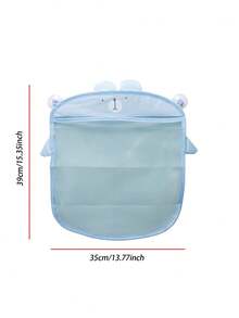 1 件卡通鸭子形状防水网状玩具收纳袋带吸盘，婴儿浴室悬挂收纳袋 - 彩色 - 查看 5