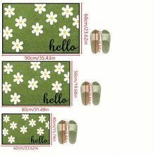 1 pieza, Alfombra de baño de lujo antideslizante con diseño de flores 3D brillante, súper suave, absorbente y de secado rápido de poliéster, fácil de limpiar y lavar - Excelente para la decoración del hogar y el uso en dormitorios, regalo perfecto para un nuevo hogar, accesorios de baño, decoración navideña, alfombra de cocina