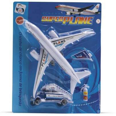 CARRINHO AVIÃO SUPER PLANE FRICÇÃO