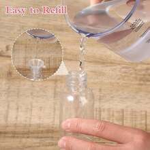 Pack Of 3 Spray Bottles, 100 Ml Small Spray Bottles For Filling, Transparent, Empty, Fine Mist Spray Bottle With Labels, Funnels, Travel Atomiser For Liquid, Cosmetics, Cleaning, Personal Care - Multicolor - View 6
