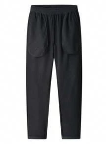 Herren Lässig Thermofutter Gerade Bein Hose, Dicke Warme Outdoor Sport Hose, Herbst/Winter