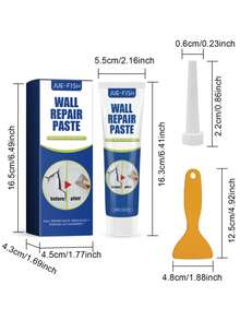 Wall Repair Paste, White Household Wall Crack Filler Paste To Cover Mold Stains And Refresh - Multicolor - View 8