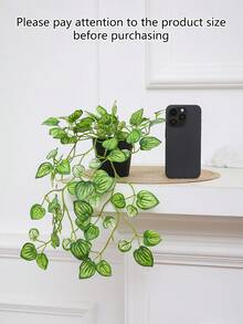 1 Stück 30CM(H) künstliche Fake Pflanze künstlicher Efeu in Topf, mit schwarzem Blumentopf, für Zuhause, Badezimmer Wandregal, Bücherregal, Innen- und Außendekoration, Valentinstag Geschenk, hervorragende Geschenkwahl