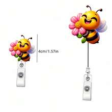 1 قطعة بكرة شارة شارة أكريليكية قابلة للسحب، حامل شارة اسم مع مشبك بطاقة هوية للممرضات والأطباء والمتطوعين والموظفين